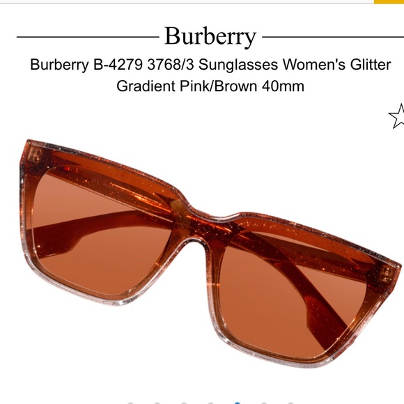 Burberry Glitter Gradient Sunglasses - Picture 2 of 11